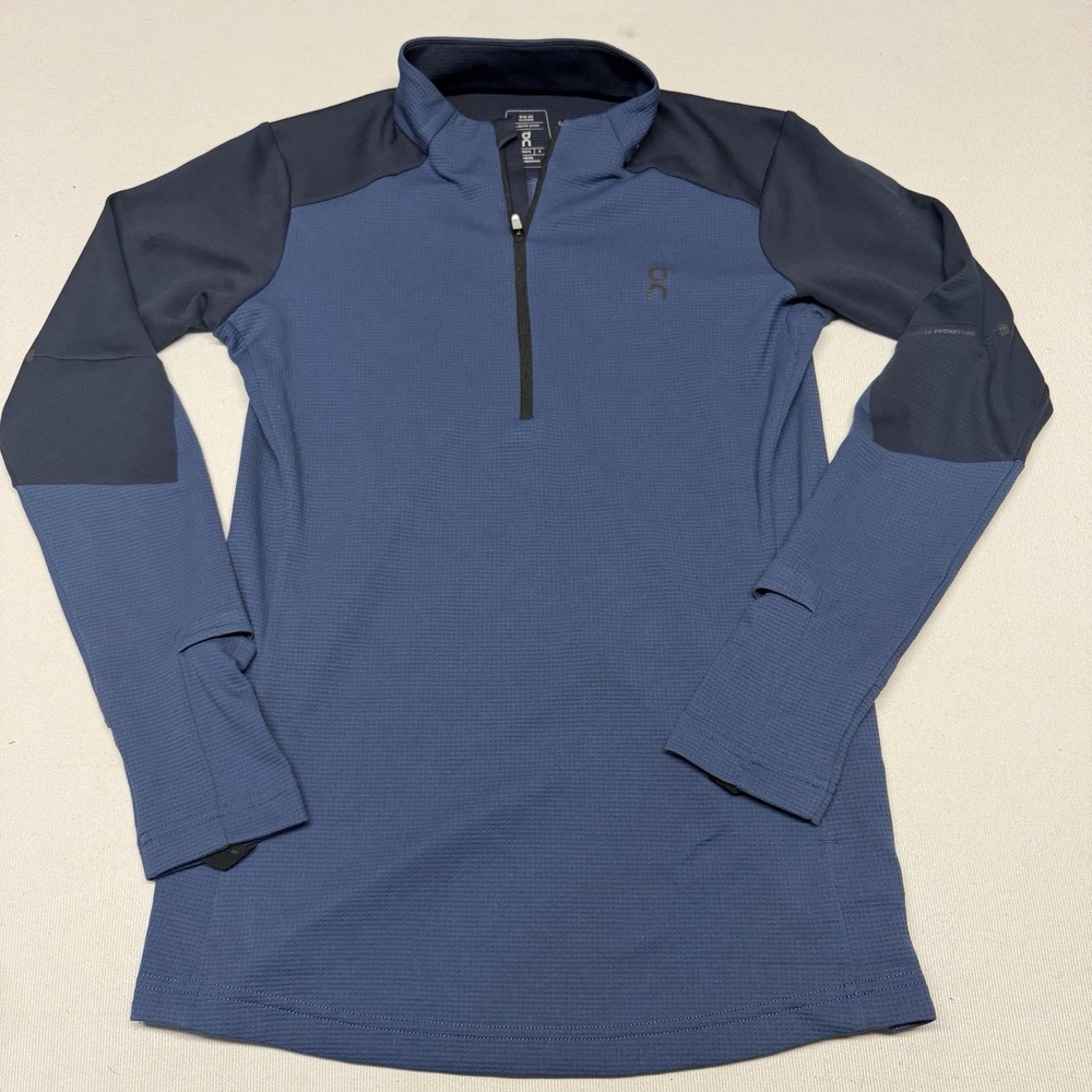On Cloud "Run On Clouds" Women's 1/4 Zip Long Sleeve Climate Shirt Size Small S